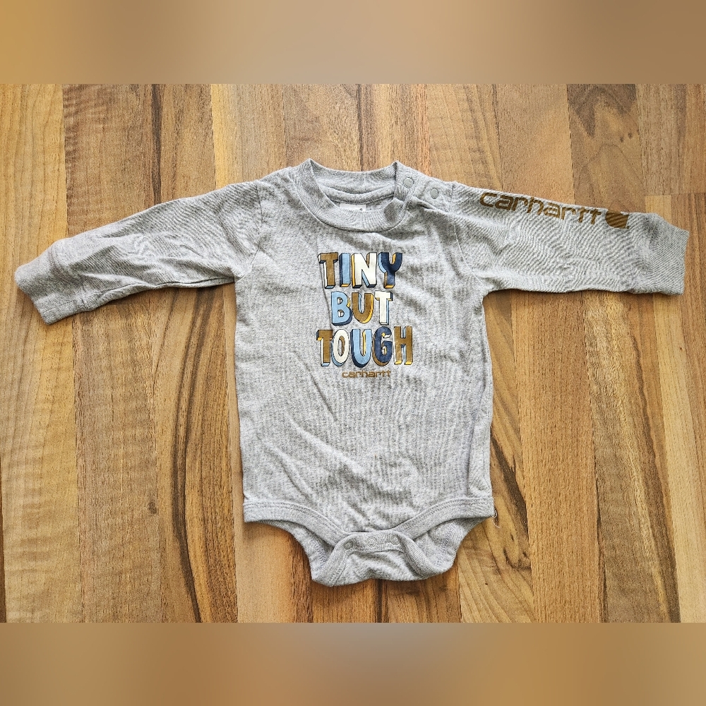 Carhartt Gray Baby Onesie 6M